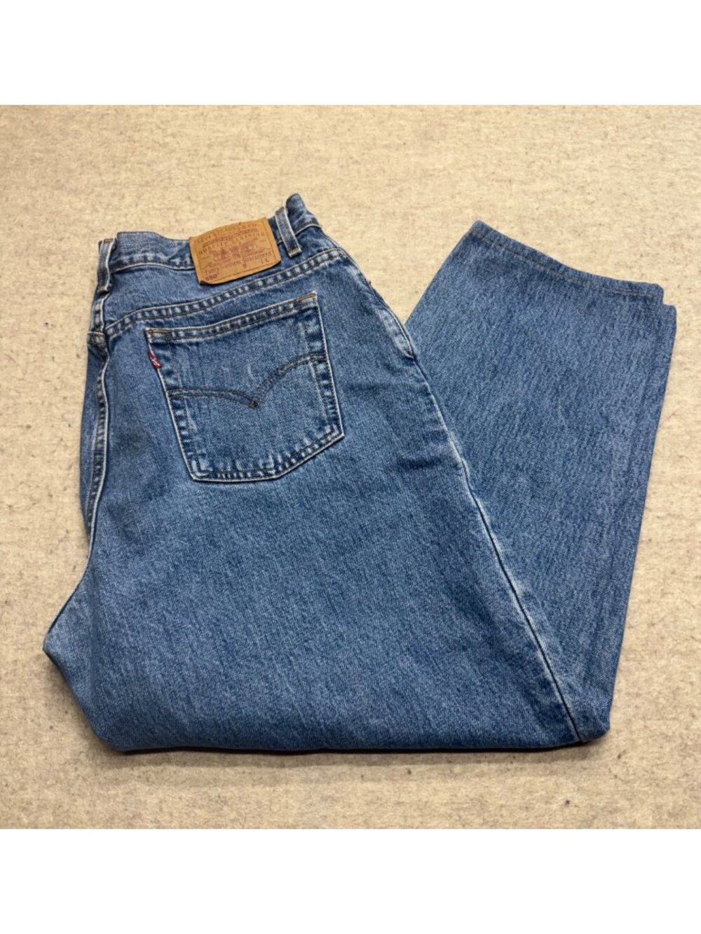 Vintage 90's Levi's 550 Relaxed Fit Tapered Leg Women's Denim Jeans Size 18